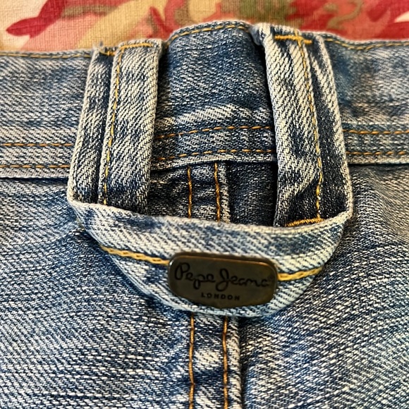 PEPE Jeans BENNY style Size 42 Men's Denim Shorts Broken-In Soft Slight Distress - Picture 13 of 16